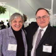 Rena Bizios inducted to National Academy of Medicine pictured here with Nicholas Peppas